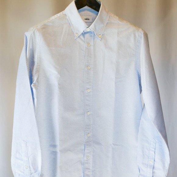 White & Blue Stripped Oxford - Slim Fit - Picture 2 of 8